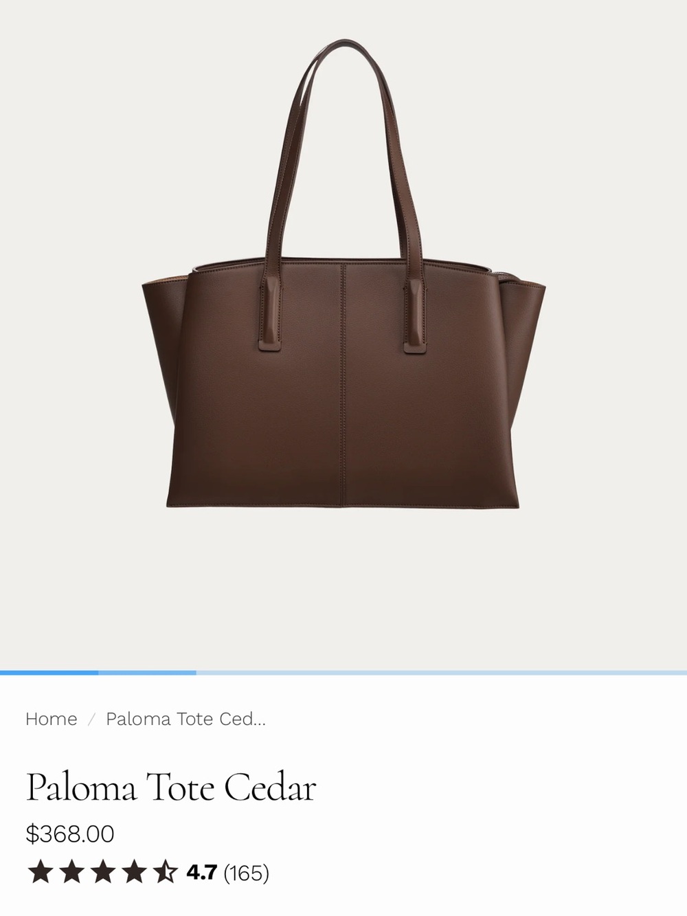 Structured Brown Laptop Tote - Women's Work Bag - Picture 2 of 5